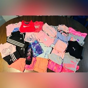 SOLD Girls athletic wear. Lot of 30+ pieces